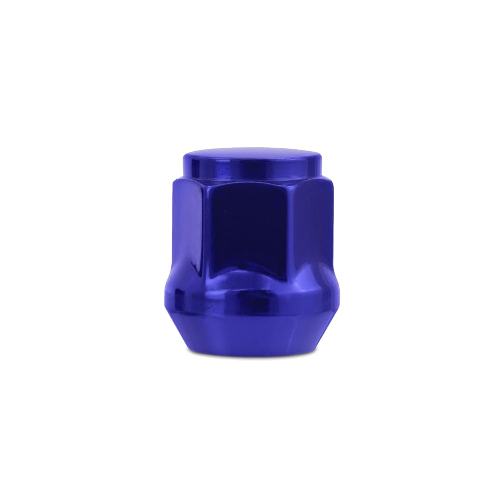 Mishimoto Lug Nuts Steel, M14x1.5, Acorn Seat, 32pc Set, Blue