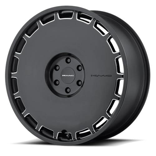 KMC SKILLET Wheel Satin Black Milled (22 x 9. inches /0 x 72 mm, 38 mm Offset)