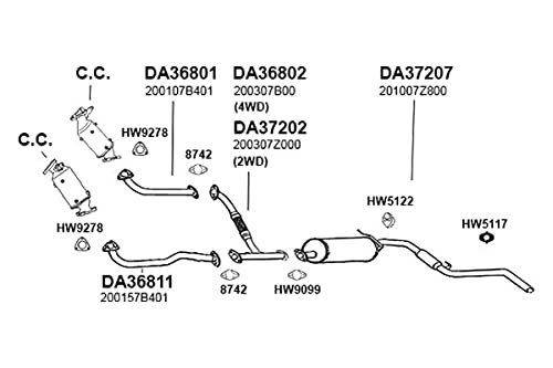 HW9099 Ansa - Exhaust Pipe Flange Gasket