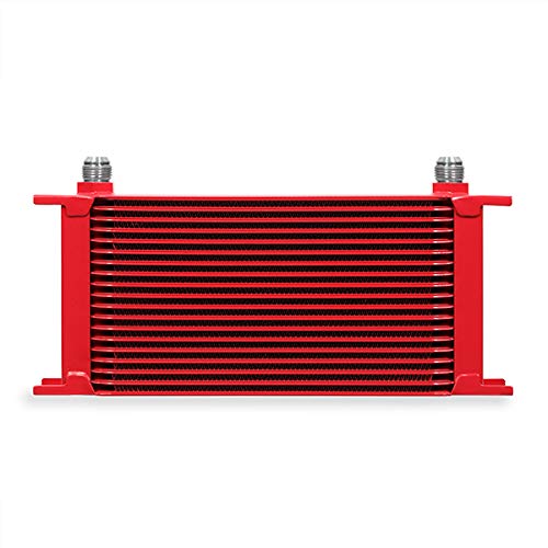 Mishimoto Universal 19 Row MMOC-19RD Oil Cooler, Red