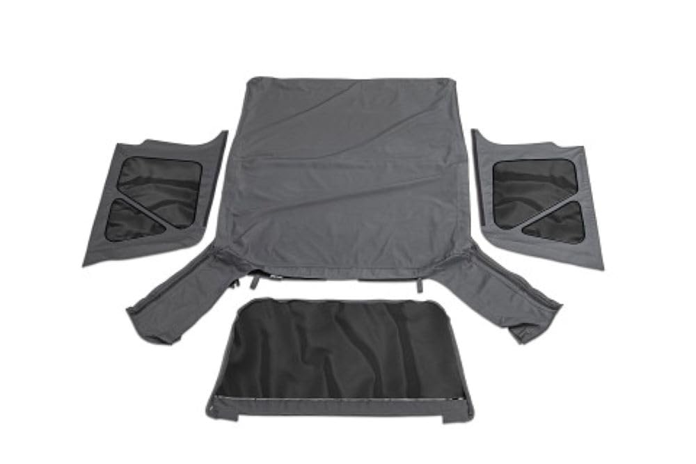 Rampage Products Replacement Rampage Factory Soft Top | Vinyl, Black Denim with Tinted Windows | 99315 | Fits 1997 - 2006 Jeep Wrangler with Full Steel Doors