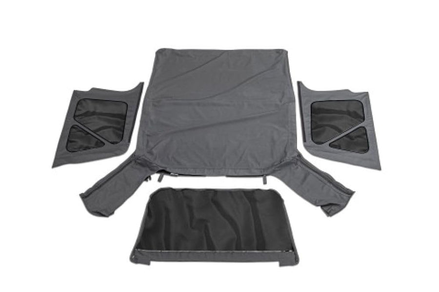 Rampage Products Replacement Rampage Factory Soft Top | Vinyl, Black Denim with Tinted Windows | 99315 | Fits 1997 - 2006 Jeep Wrangler with Full Steel Doors