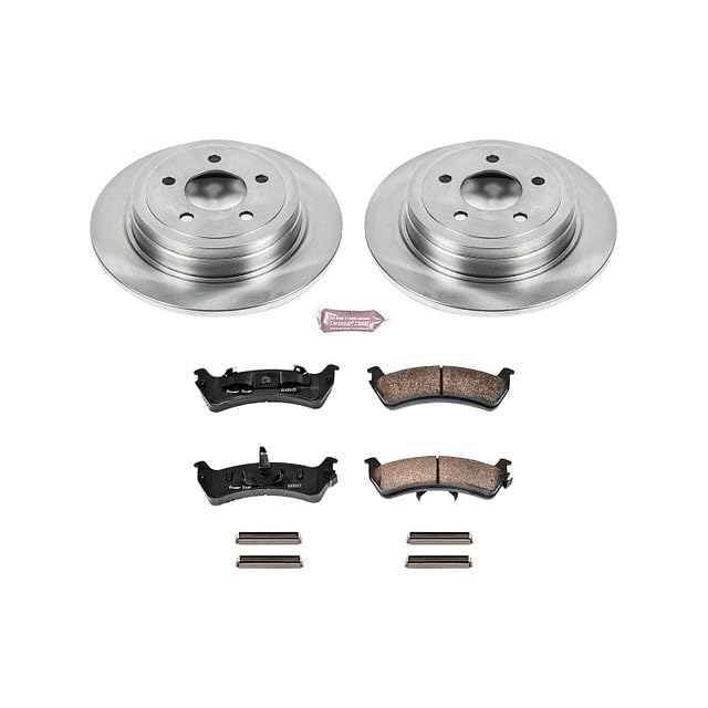 Power Stop KOE1770 Rear Replacement Brake Kit-OE Brake Rotors & Ceramic Brake Pads For Ford Explorer Sport 2003 [Model Specific]