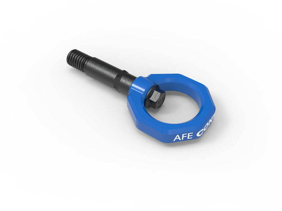 aFe Power aFe Control 450-721002-L Rear Tow Hook, Blue, for 2020-2021 Toyota GR Supra (A90)