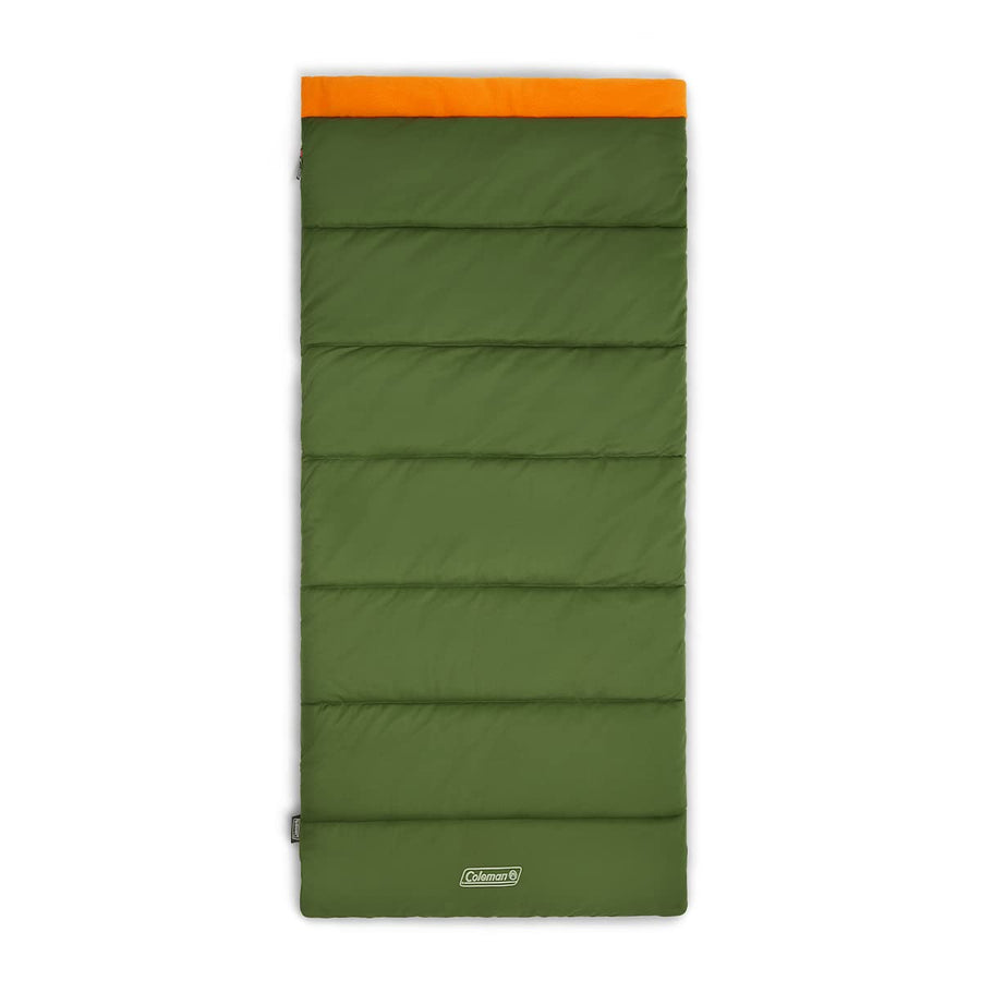 Coleman Big & Tall Game 0°F Sleeping Bag Cold Weather Adult Sleeping Bag with Eco-Conscious Filling Sherpa & Flannel Lining 2-Way Zipper Fits Campers up to 6'5