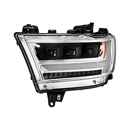 19-20 Dodge Ram 1500 Tradesman LED Projector Headlights Aridex Plank Style w/Sequential Black (Driver) (111495-L)