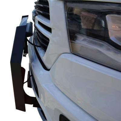 Off Road Black Horse Armour Bull Bar No Skid Plate Matte Black Compatible with 2019-2023 Ram 1500 (Excl. Rebel & TRX Trim,19-23 Ram 1500 Classic) (Excl.Rebel & Warlock Trims)-AB-DO11-NL
