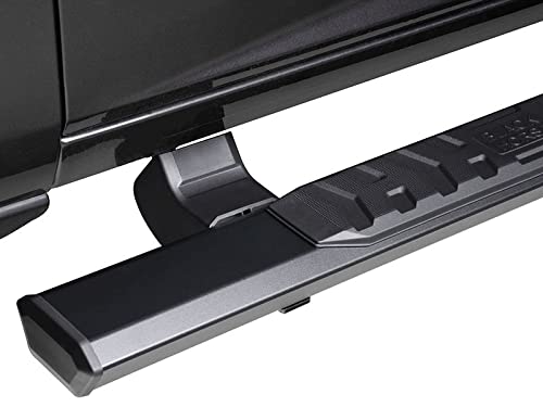 Epic Black Horse Running Boards Compatible with 19-24 Silverado 1500|Sierra 1500|22 Silverado 1500 LTD|20-24 Silverado 2500HD|3500 HD|22 Sierra 1500 Limited|Sierra 2500 HD|3500 HD-E0485