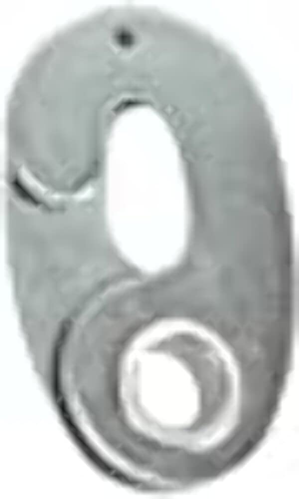 S-4042 Whitecap, 3-1/8" Long Long Scissor Hook 5000Lb. Rated, Galvanized Steel