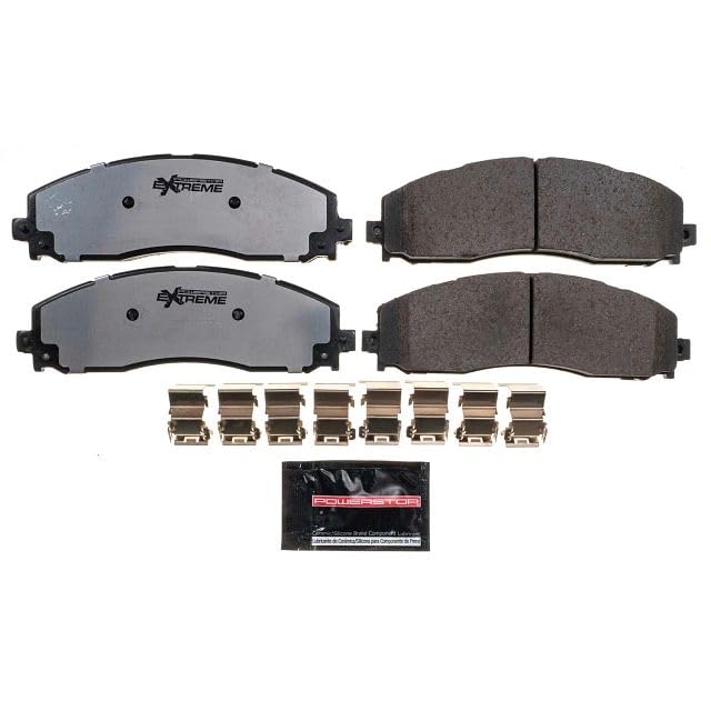 Power Stop Z36-1691 Z36 Truck and Tow Brake Pads Rear For 2013 2014 2015 2016 2017 2018 2019 2020 2021 2022 Ford F-250 F-350 | 2013-2016 F-450 Super Duty 8 Lug