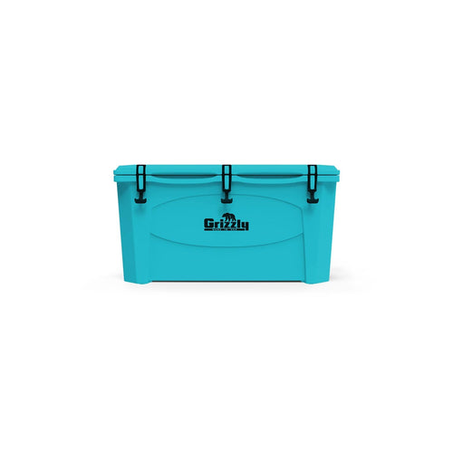 100 Cooler Grizzly | 100 qt Ice Chest Durable Rotomolded Insulated | Made in USA | Warranty for Life | for Beach Boat Camping Fishing Hunting | G100 | Teal