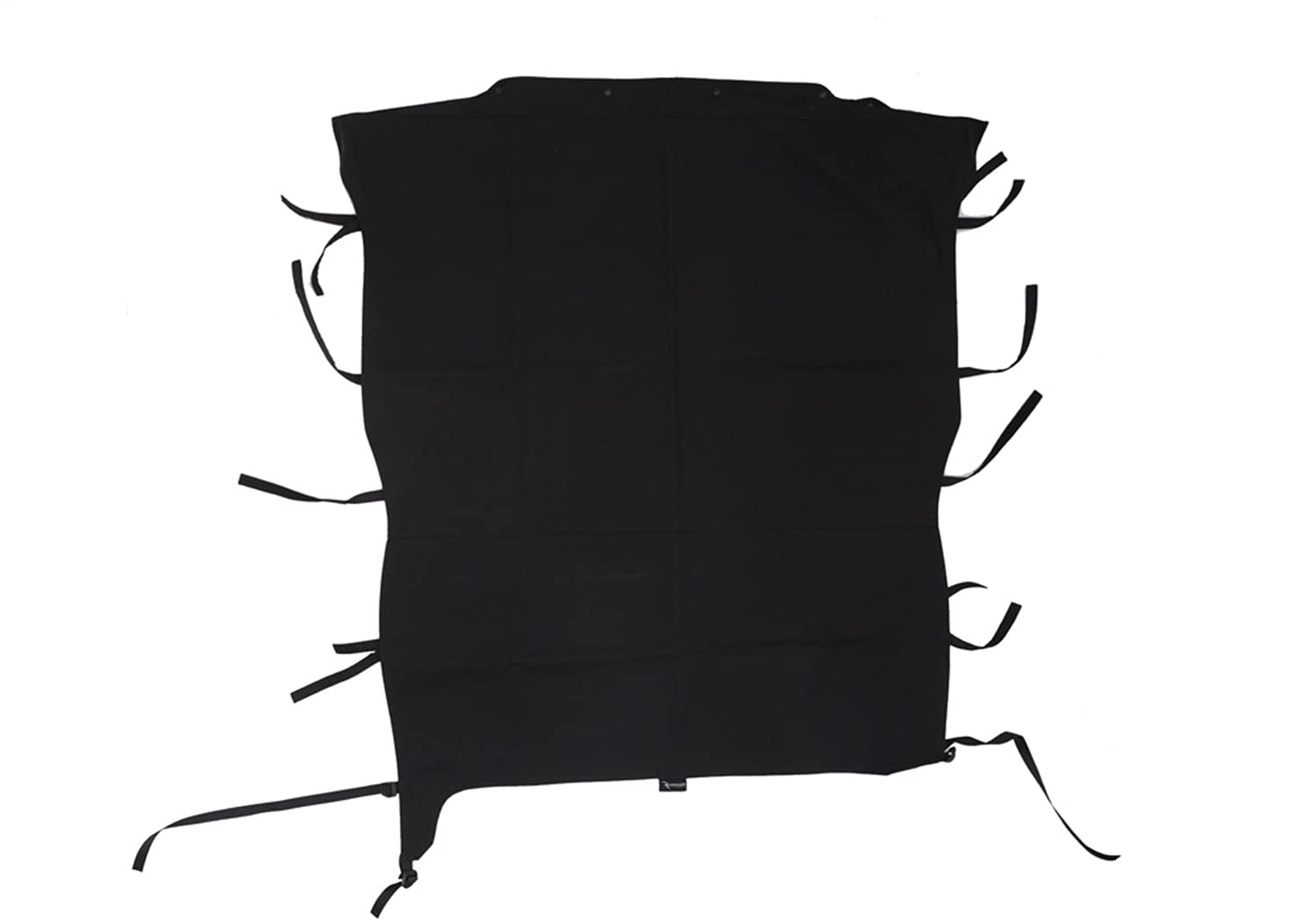 California Brief Soft Top RAMPAGE PRODUCTS for Jeep Wrangler JL | Extended OE Style, Sail Cloth, Black | 91435 | Fits 2018-2025 Jeep Wrangler JL 2-Door