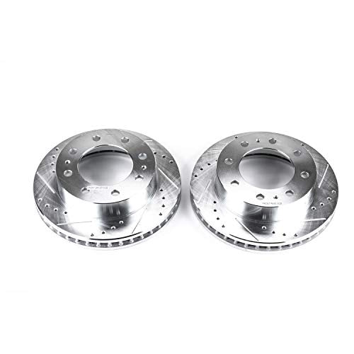 Front Power Stop AR8655XPR Drilled & Slotted Evolution Rotor Pair