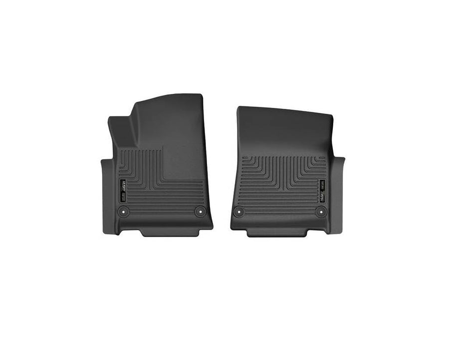 Weatherbeater Husky Liners Floor Mats | Fits 2022-2024 Rivian R1S & R1T | Front, 2-pc Black - 13081