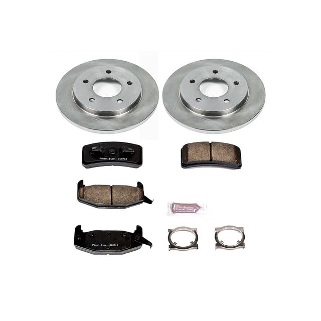 Power Stop KOE1501 Rear Replacement Brake Kit-OE Brake Rotors & Ceramic Brake Pads For Buick Regal, Chevrolet Lumina, Oldsmobile Cutlass Supreme, Pontiac Grand Prix [Model Specific]