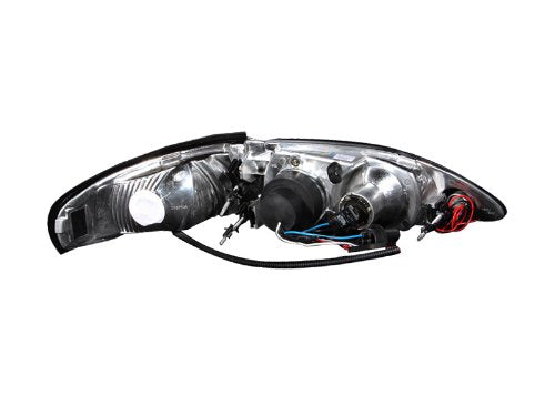 Ford Mustang Anzo USA 121039 Projector 1Pc with LED Halo Chrome Headlight Assembly - (Sold in Pairs)