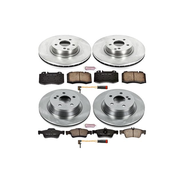 POWERSTOP Autospecialty KOE6598 Front and Rear Replacement Brake Kit-OE Brake Rotors & Ceramic Brake Pads For Mercedes-Benz CLS500 2006 [Model Specific]