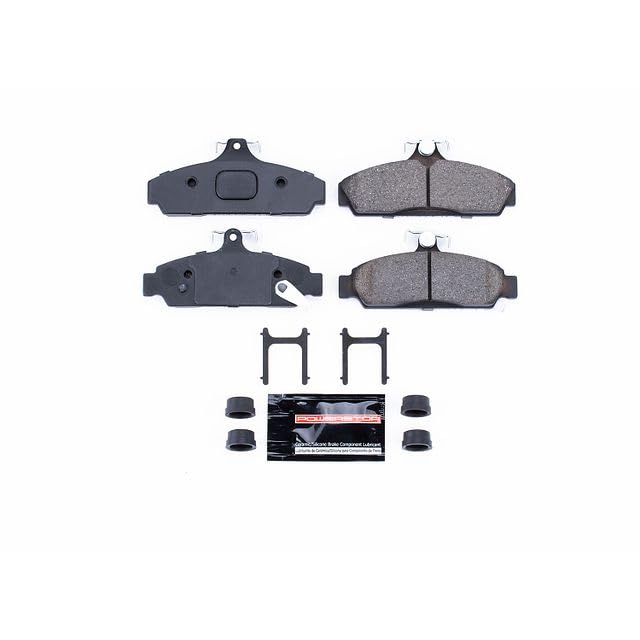Power Stop Z23-294 Z23 Evolution Sport Carbon Fiber Infused Ceramic Brake Pads with Hardware For Chevrolet Corvette 1984-1987 [Vehicle Specific]