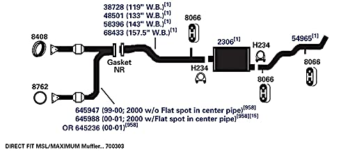 Exhaust Pipe AP Exhaust Products 38728