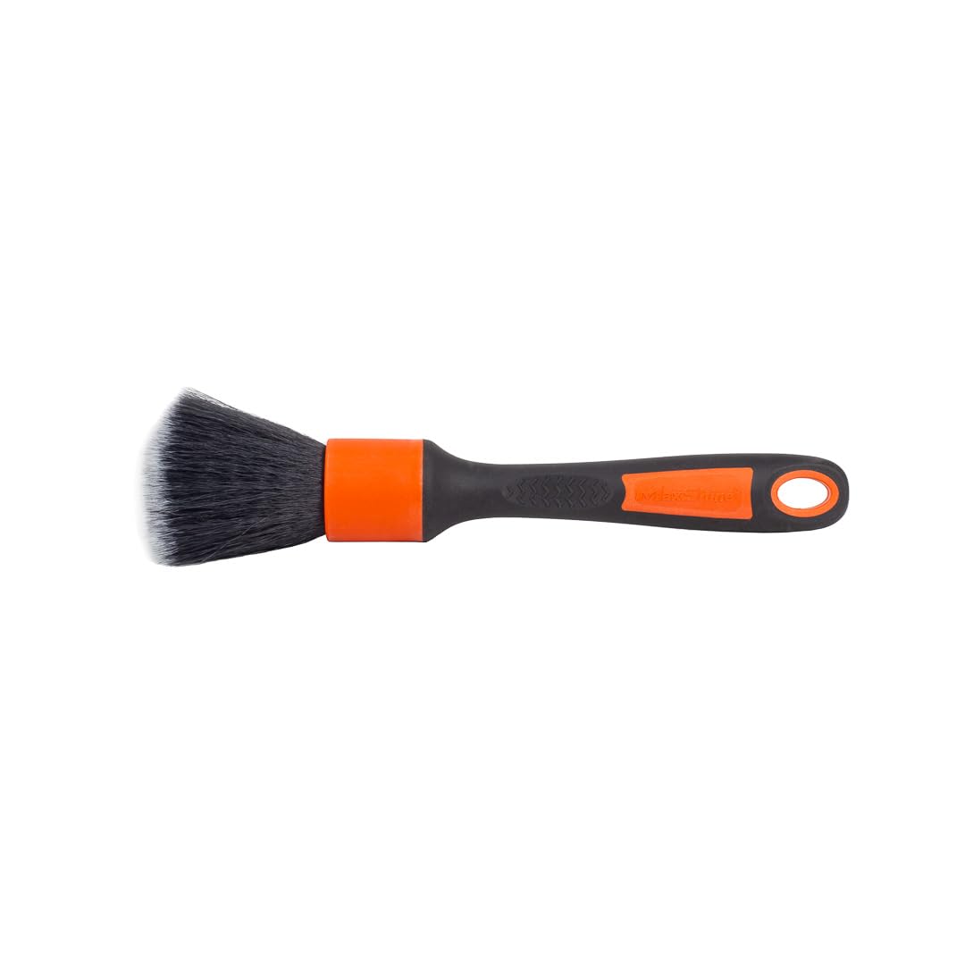 Maxshine Ultra Soft Small Universal Red ESS Detailing Brush – Professional Brush for Interior, Exterior, Leather, Engine Bay & Wheels – Ever So Soft Detailing Tool for Car Care
