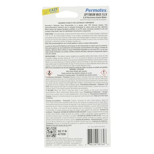 Optimum Black Permatex Gasket Maker, 3 oz
