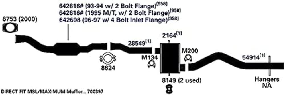 Exhaust Tail Pipe AP Exhaust Products 54914