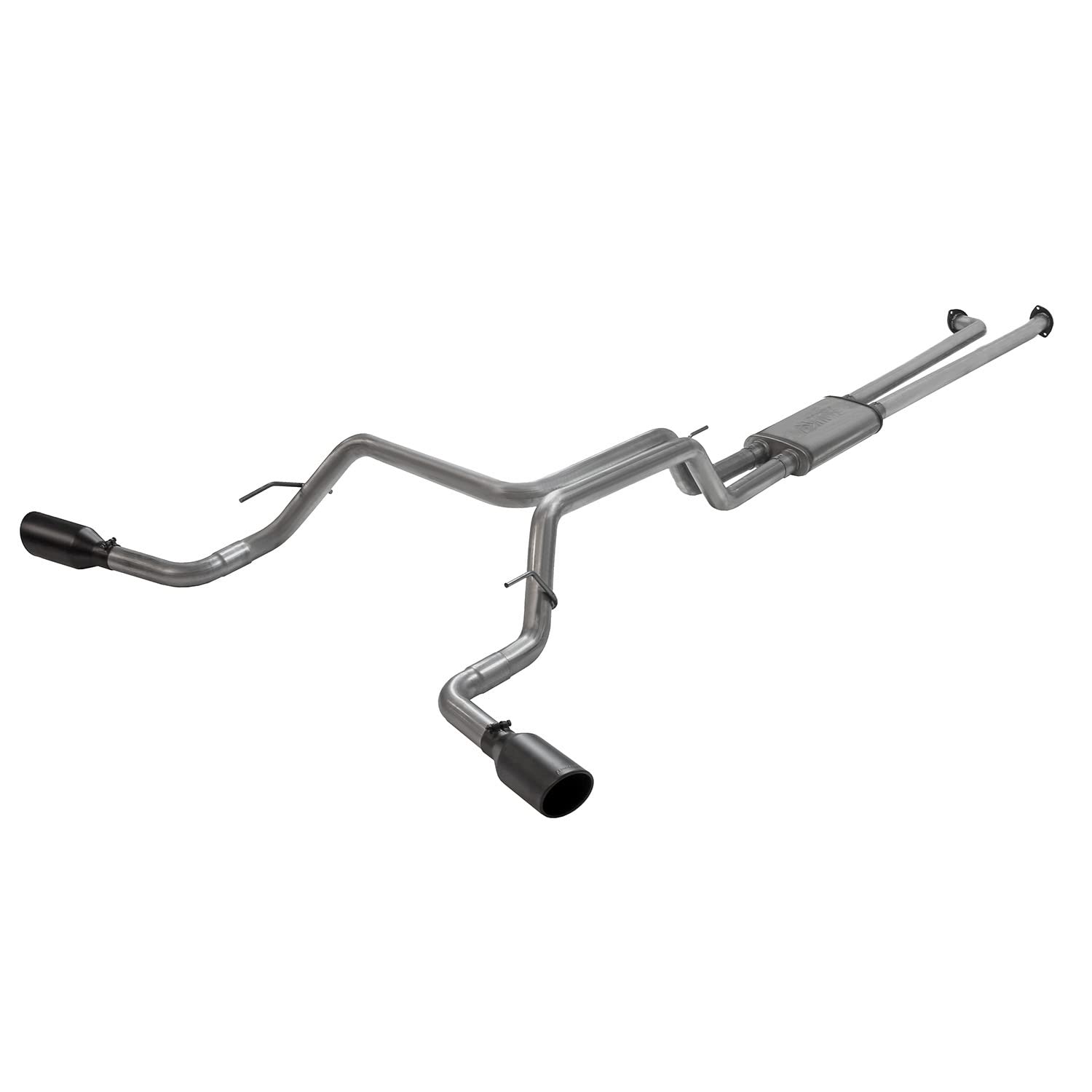 Flowmaster FlowFX 718106 Cat-Back Exhaust Kit 2.5 Inch Dual Side Exit 409 Stainless Steel 4.5 Inch Black Ceramic Tips Compatible with 2007-2009 Toyota Tundra 5.7L 2/4WD All Wheelbases