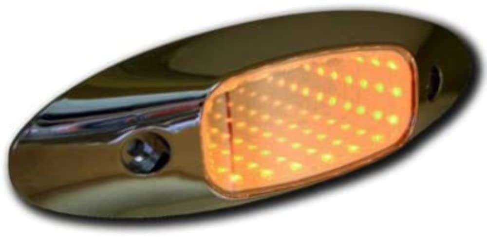 M179A Peterson Mfg Led Auxiliary, Oval, W/Chrome Bezel