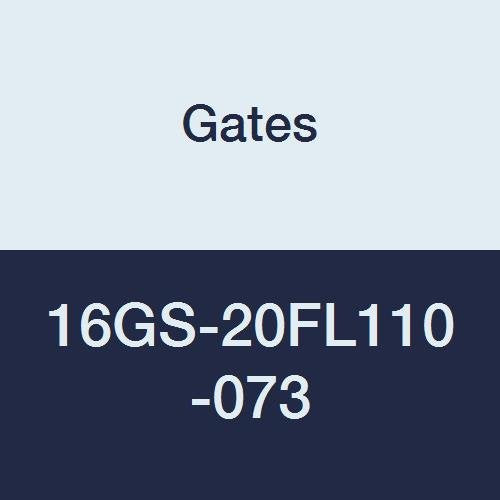 GlobalSpiral Couplings Gates 16GS-20FL110-073, Code 61 O-Ring Flange, Zinc Plated Carbon Steel, 4.65", 110° Bent Tube, 1" ID