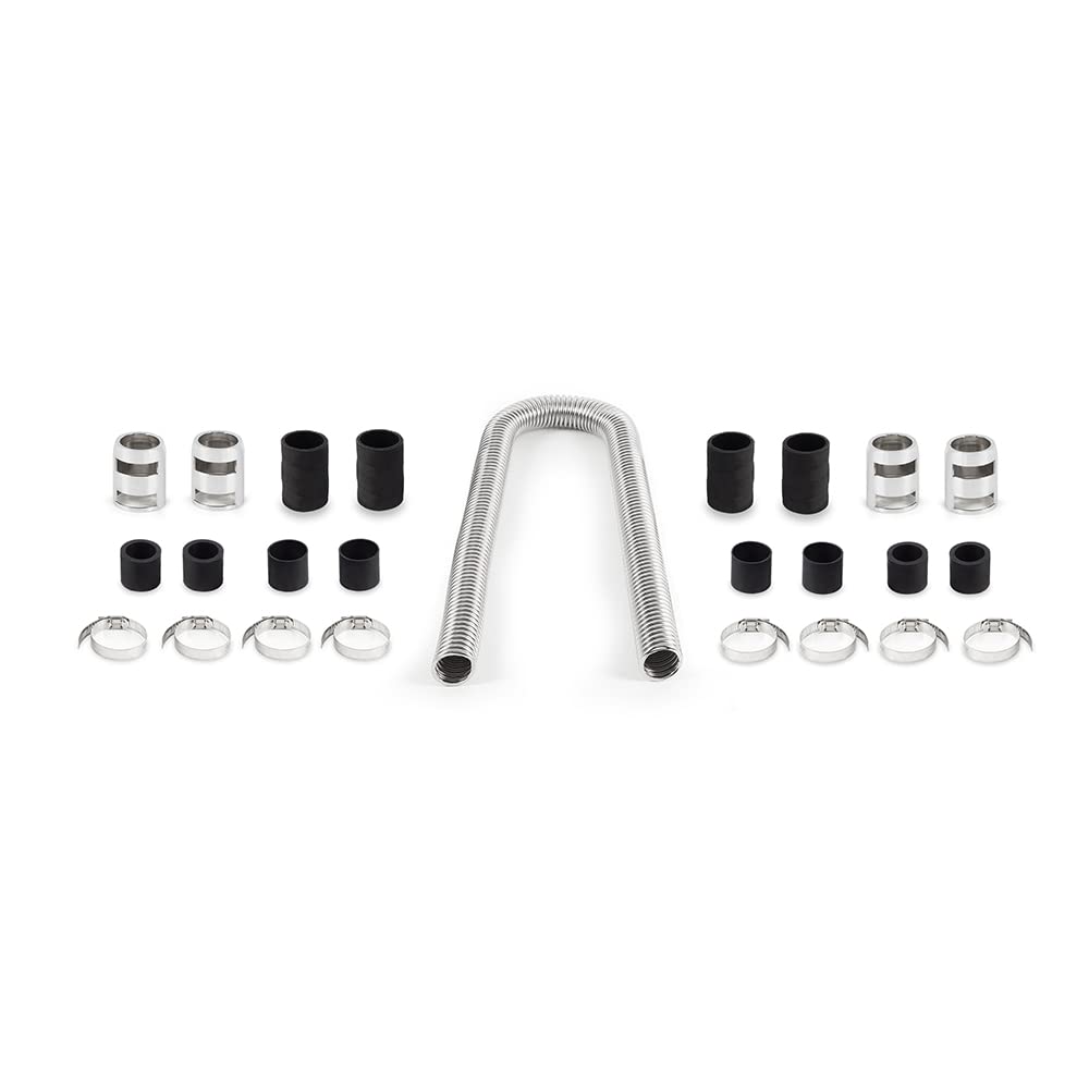 Mishimoto Universal Flexible Stainless Steel Radiator Hose Kit, 48”, Chrome MMAH-U48C