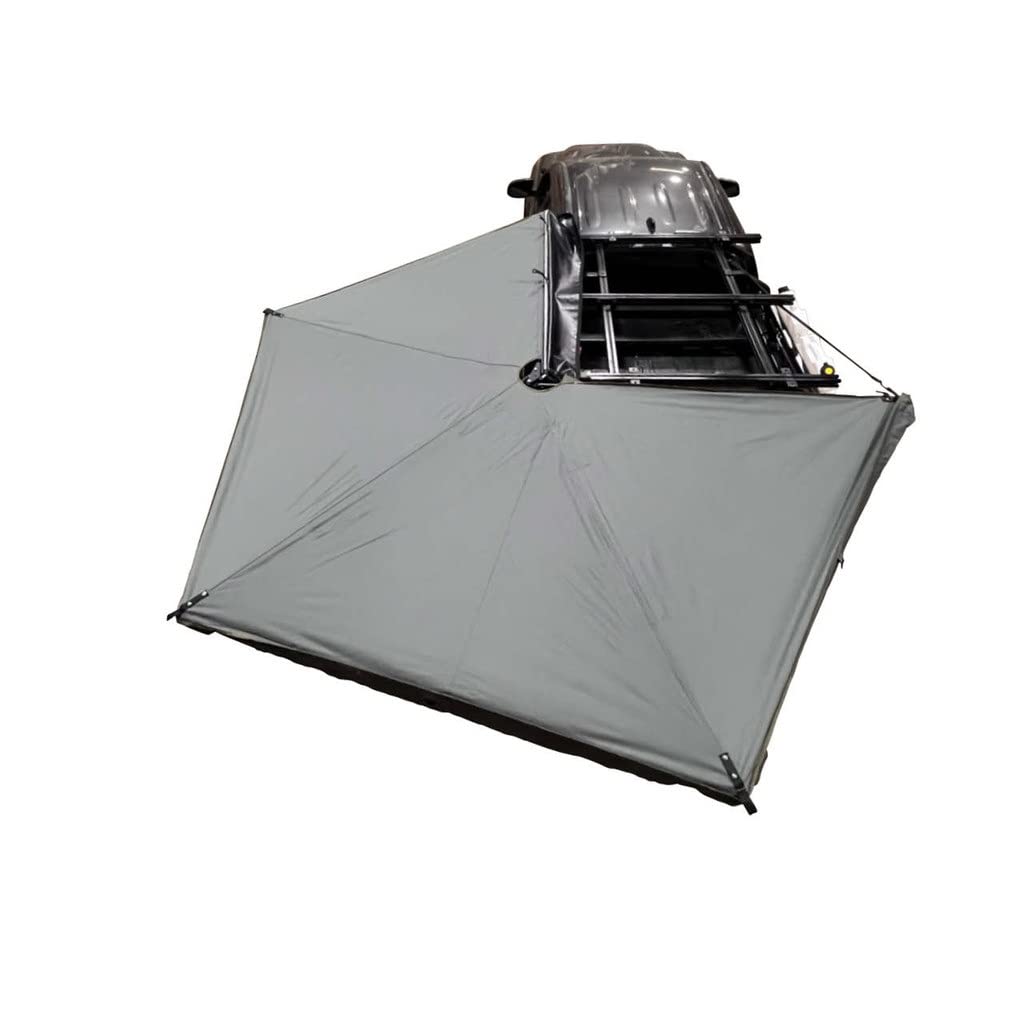Overland Vehicle Systems Nomadic 270 LTE Drivers Side Awning | Dark Gray | Includes Black Travel Cover | 19679907