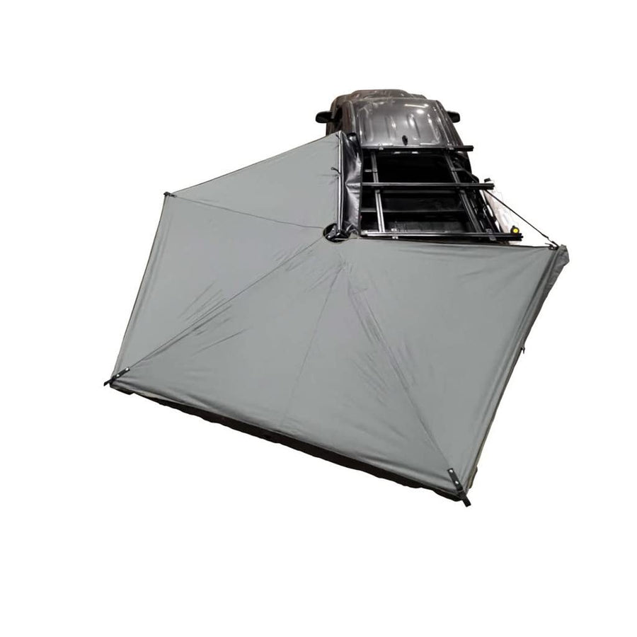 Overland Vehicle Systems Nomadic 270 LTE Drivers Side Awning | Dark Gray | Includes Black Travel Cover | 19679907