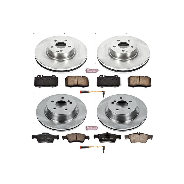 POWERSTOP Autospecialty KOE6600 Front and Rear Replacement Brake Kit-OE Brake Rotors & Ceramic Brake Pads For Mercedes-Benz E550 2007-2009 [Model Specific]