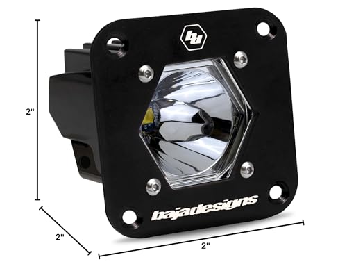 Flush Mount Baja Designs S1 Black LED Light Pod (Spot; Clear)