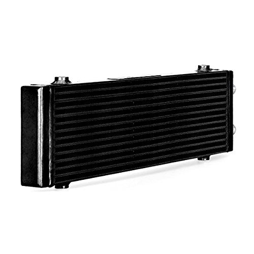 Mishimoto Dual Pass Universal Bar & Plate Oil Cooler Heat Exchanger, Large, Black