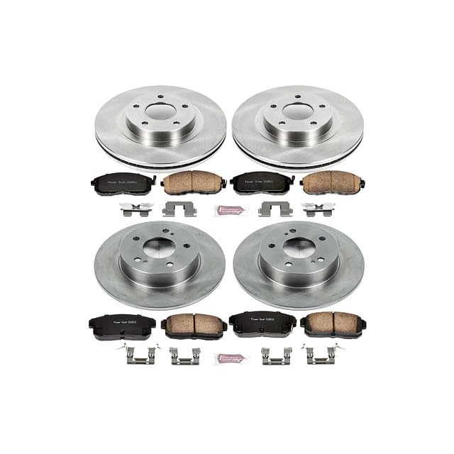 1-Click POWERSTOP OE Replacement Brake Kit For INFINITI I35 2002-2004, Nissan Maxima 2002-2003 (KOE2706) [Model Specific]