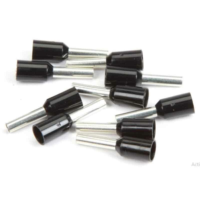 16 Ga Install Bay Black Ferrules - Package of 100