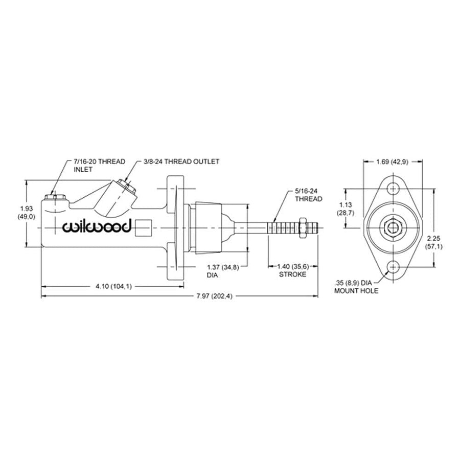 Brake Master Cylinder Wilwood 260-6088