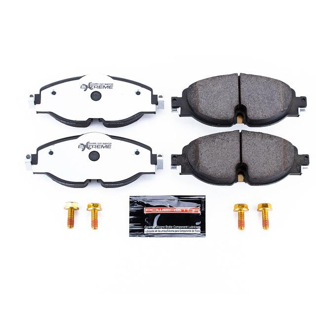Power Stop Front Z26-1760 Ceramic Brake Pads For A3, A3 Quattro, A3 Sportback e-tron, TT Quattro, VW GTI, Golf, Golf Alltrack, Golf SportWagen, Jetta, Passat, e-Golf [Model Specific]