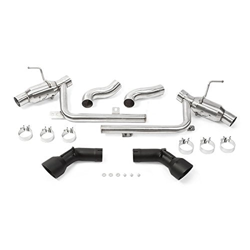 Mishimoto Pro Axleback Exhaust MMEXH-CAM8-16ADTPBK Fits Chevrolet Camaro SS Dual Tip 2016-2018 Black