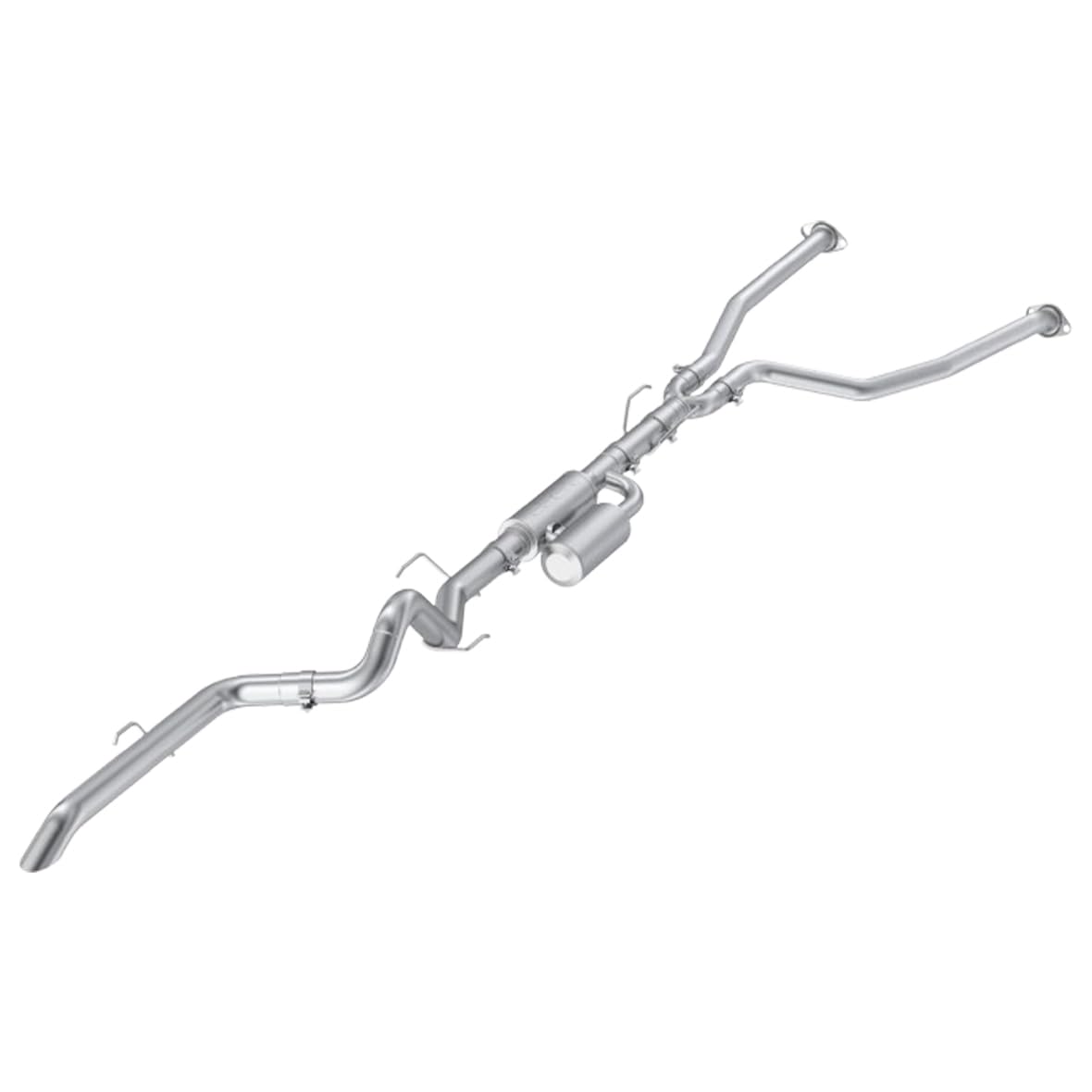 22-25 MBRP Toyota Tundra 3.4L 3in Cat Back Single Rear Turn Down - Aluminized Steel
