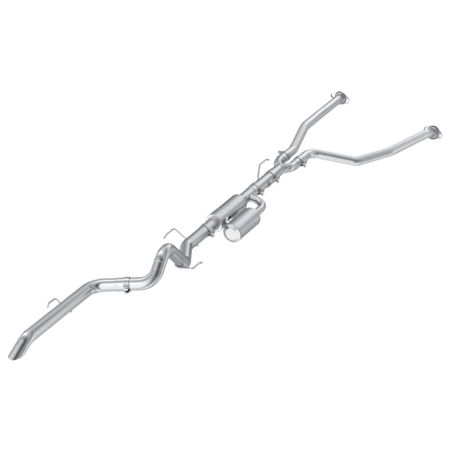 22-25 MBRP Toyota Tundra 3.4L 3in Cat Back Single Rear Turn Down - Aluminized Steel