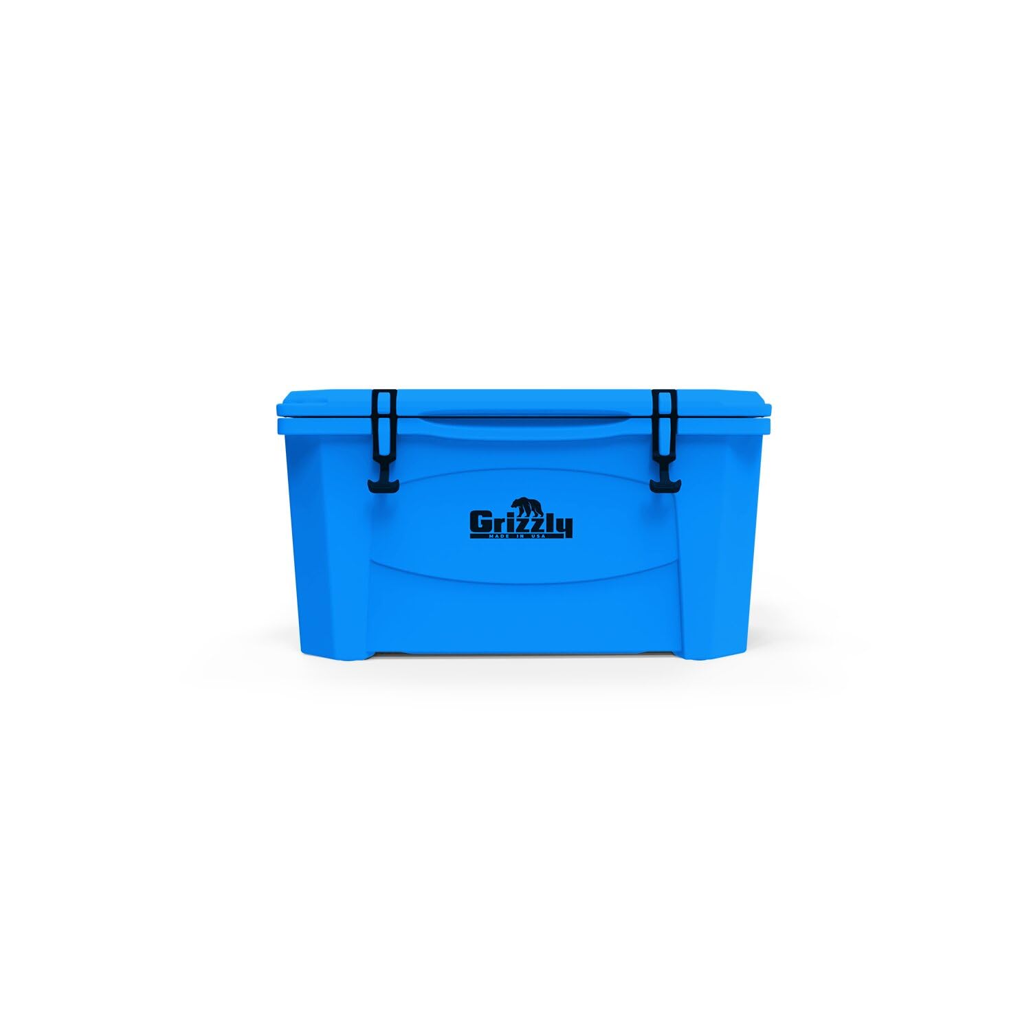 60 Cooler Grizzly | 60 qt Ice Chest Durable Rotomolded Insulated | Made in USA | Warranty for Life | for Beach Boat Camping Fishing Hunting | G60 | Light Blue