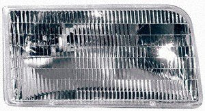 Headlight DSA FO2503114 Compatible with/Replacement For Ford F-Series Passenger Side Plastic Lens With Bulbs