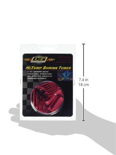 Design Engineering 010820 18mm x 1.5" Red Spark Plug Wire/Boot Heat Shrink Tubes (Pack of 25)