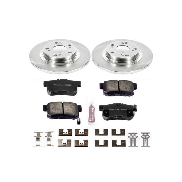 Power Stop KOE2310 Rear Replacement Brake Kit-OE Brake Rotors & Ceramic Brake Pads For Honda S2000 2000-2009 [Vehicle Specific]