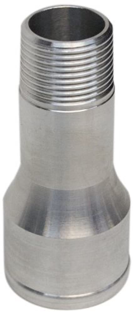 Clear Anodized Aluminum PRW 5292073 Straight Universal Electric Water Pump Fitting