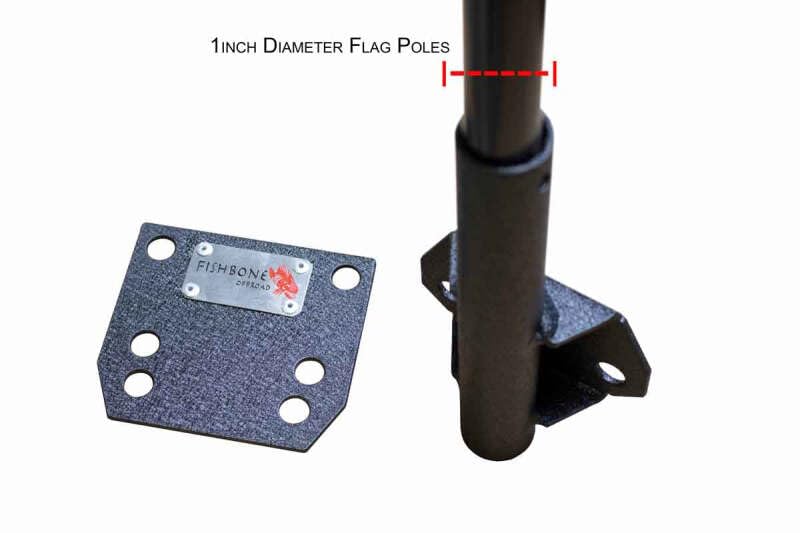 FB21329: Fishbone Offroad Bed Rail Flag Mount