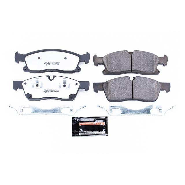 Power Stop Z36 Truck & Tow Z36-1629 Front Carbon-Fiber Ceramic Brake Pads For Durango, Grand Cherokee, GL350, GL450, GLE300d, GLE350, GLE3, GLE400, GLE, GLS3, GLS450, ML, ML350, M [Model Specific]
