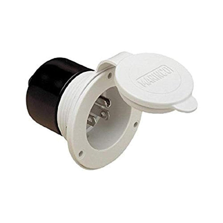 150BBIW.RV ParkPower by Marinco RV Front Mount 15 Amp, 125V black Power Inlet